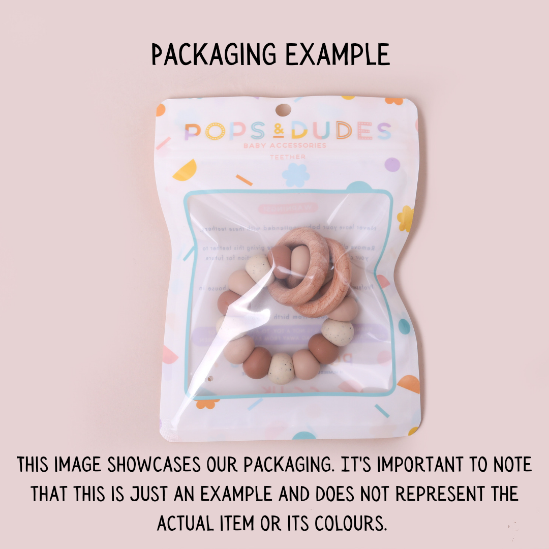 Lilac Silicone and Beechwood Teether