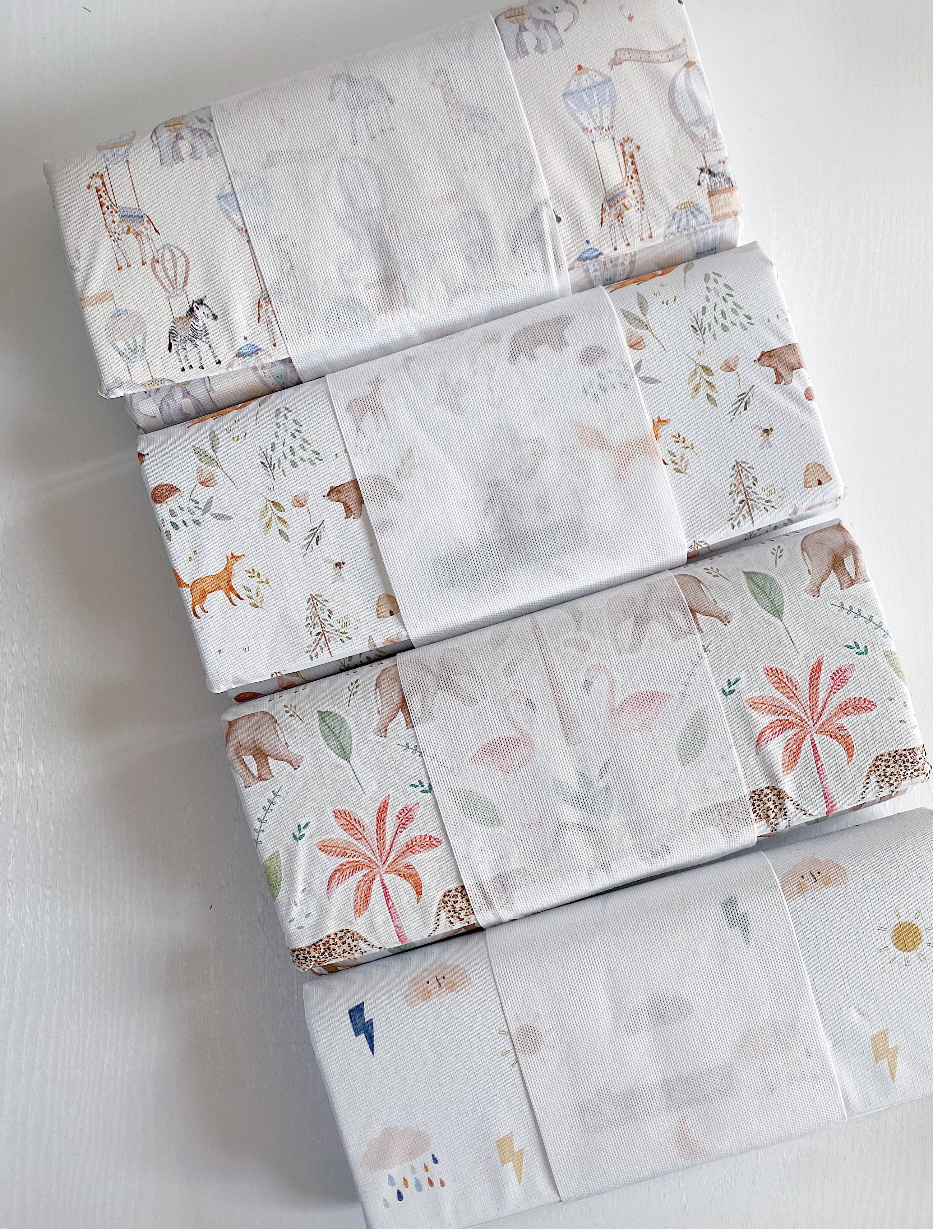 Travel Baby Changing Mat | Woodland Floral Print | Handmade