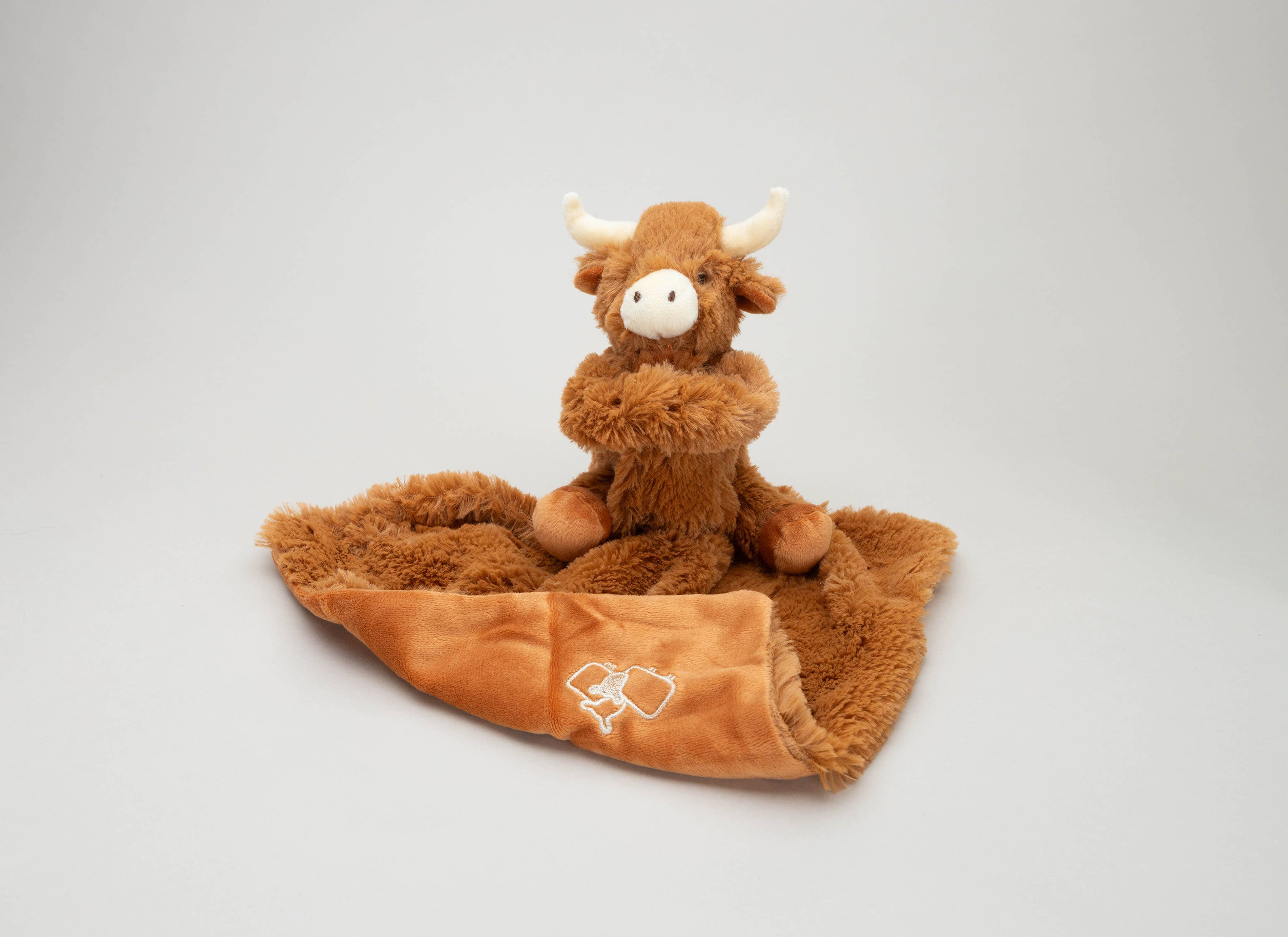 Highland Cow Baby Soft Toy Soother Comforter 29cm