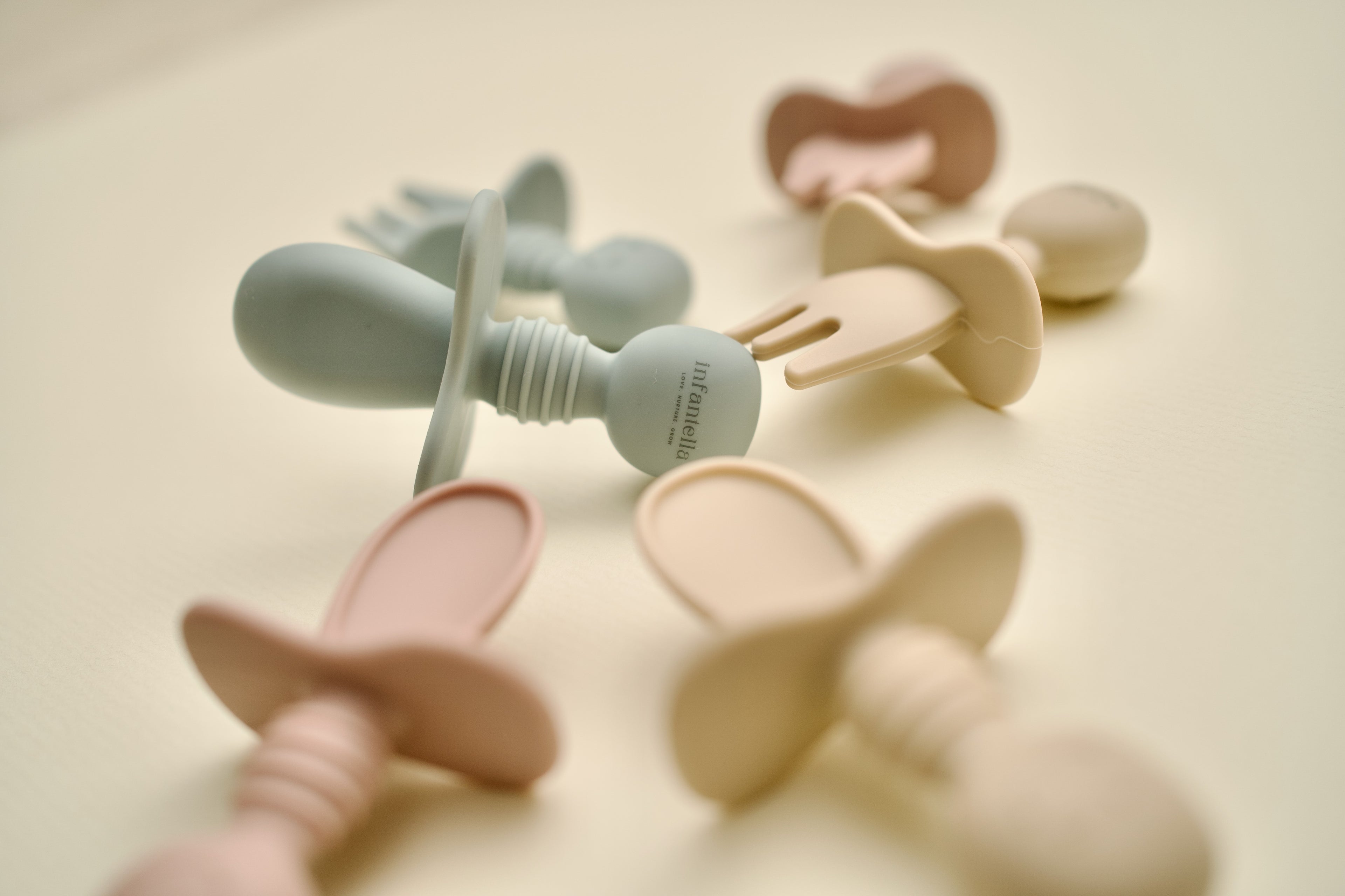 Infantella Fork & Spoon Set With Built Choke Guard