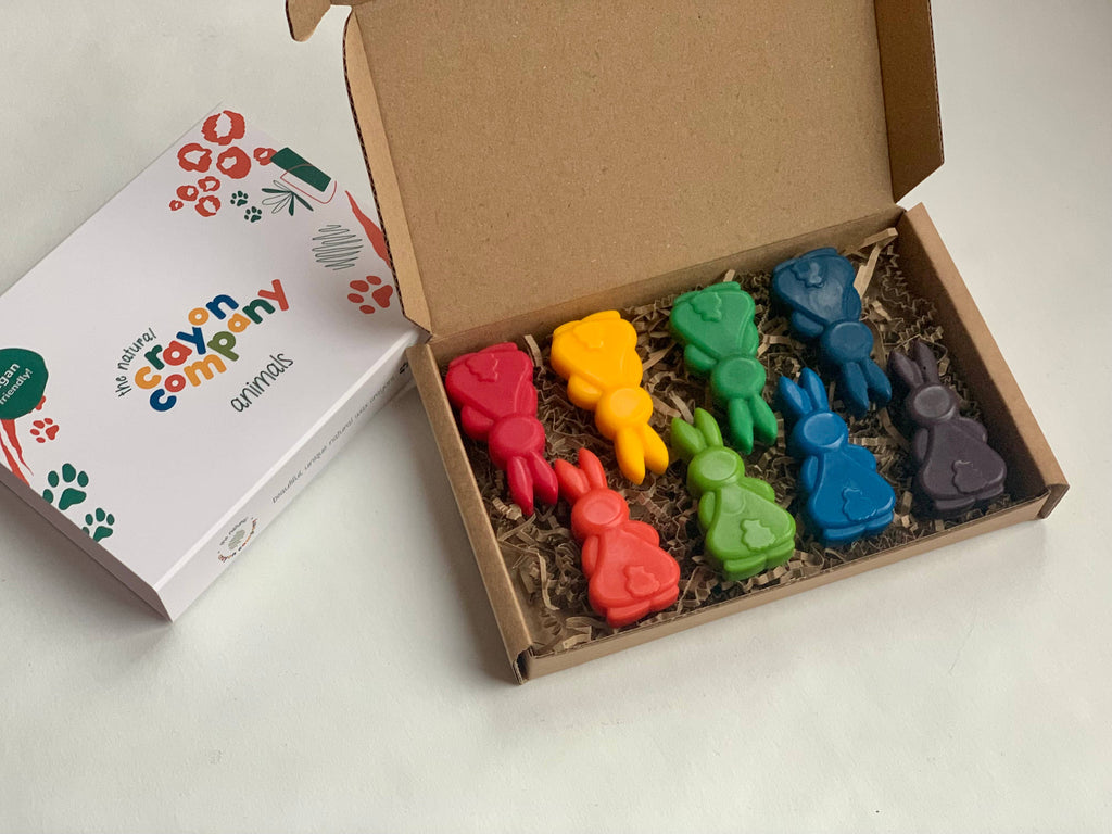 Bunnies Set of 8 Vegan Crayons