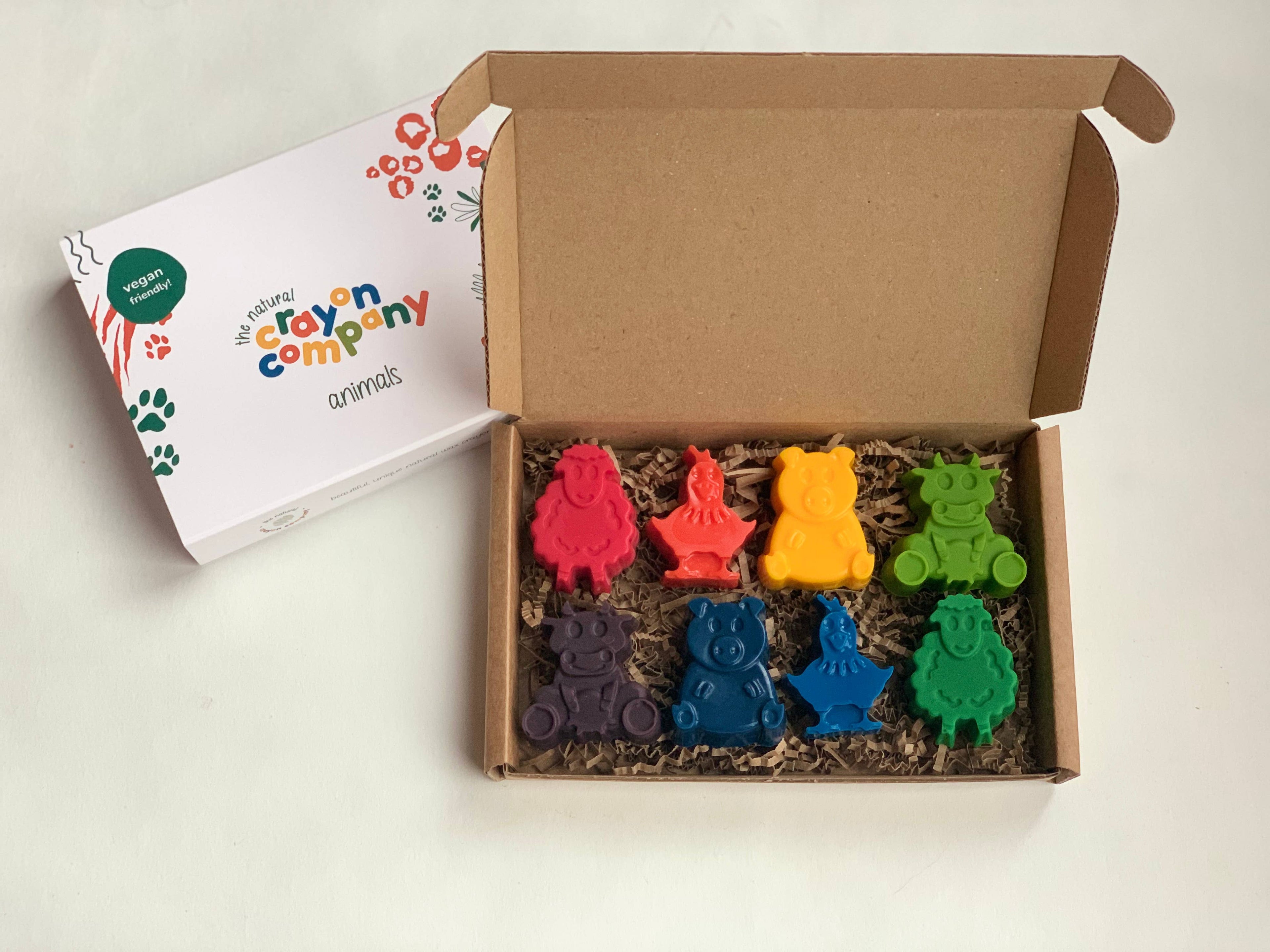 Farmyard Set of 8 Vegan Crayons
