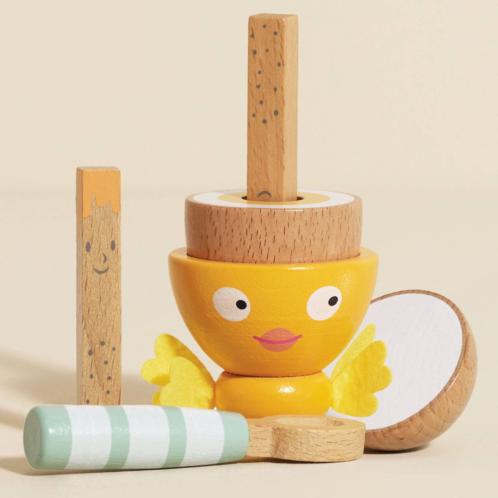 Wooden Egg Cup & Soldiers