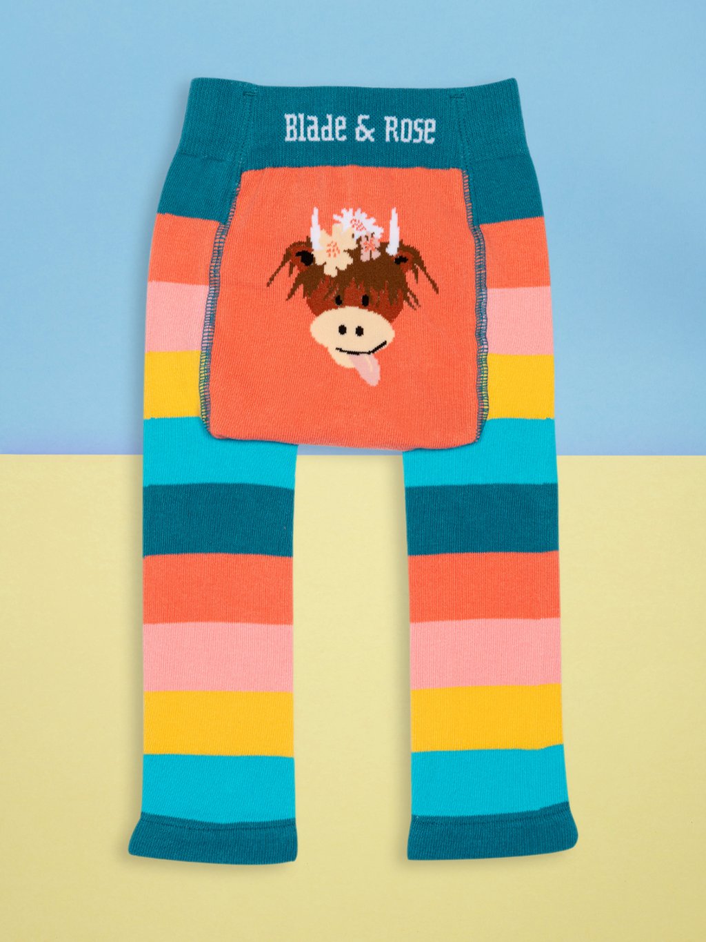 Bonnie Highland Cow Leggings: 06-12 Months