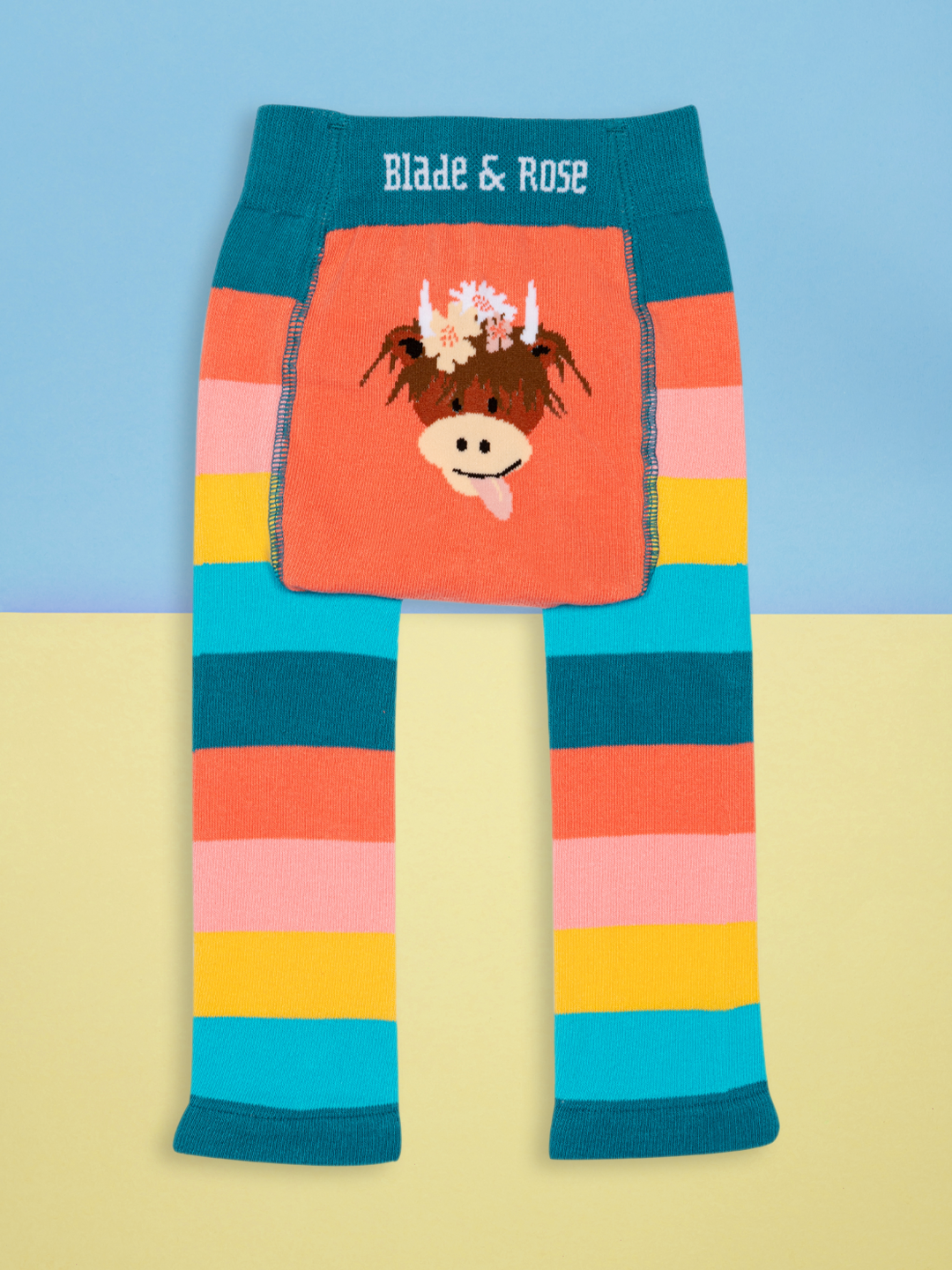 Bonnie Highland Cow Leggings: 06-12 Months