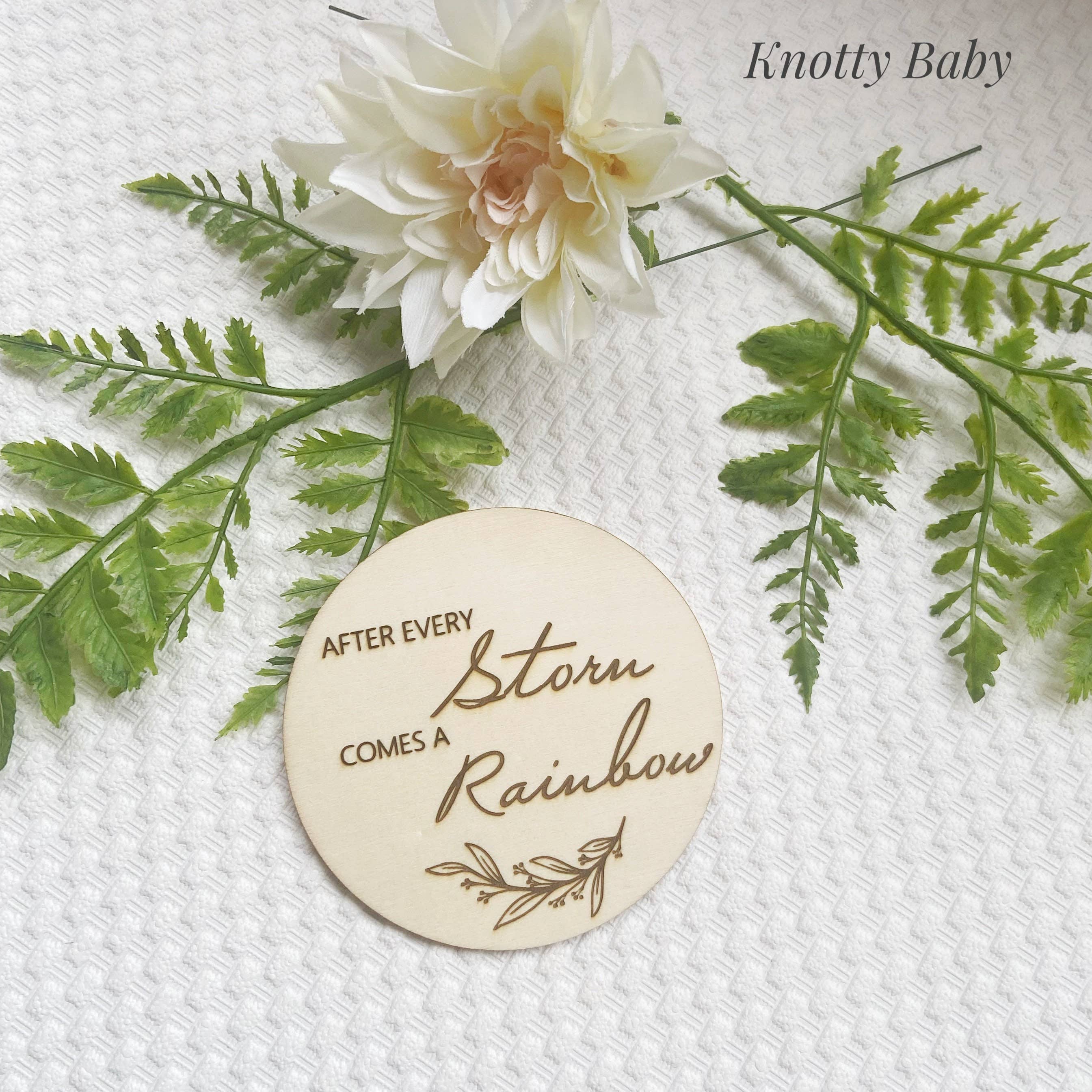 After every storm comes a rainbow, Photo Prop, Rainbow baby