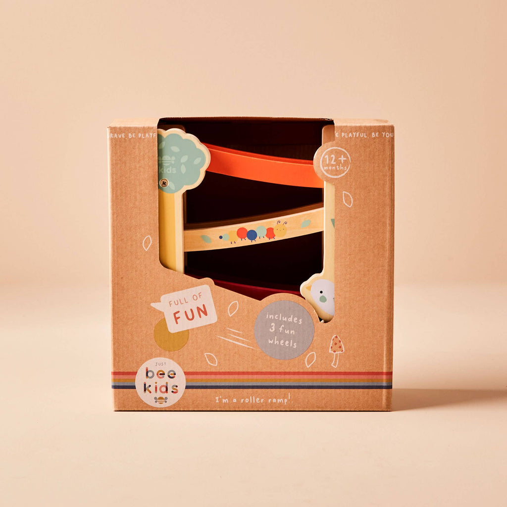Just Bee Kids Wooden Garden Roller Ramp Toy