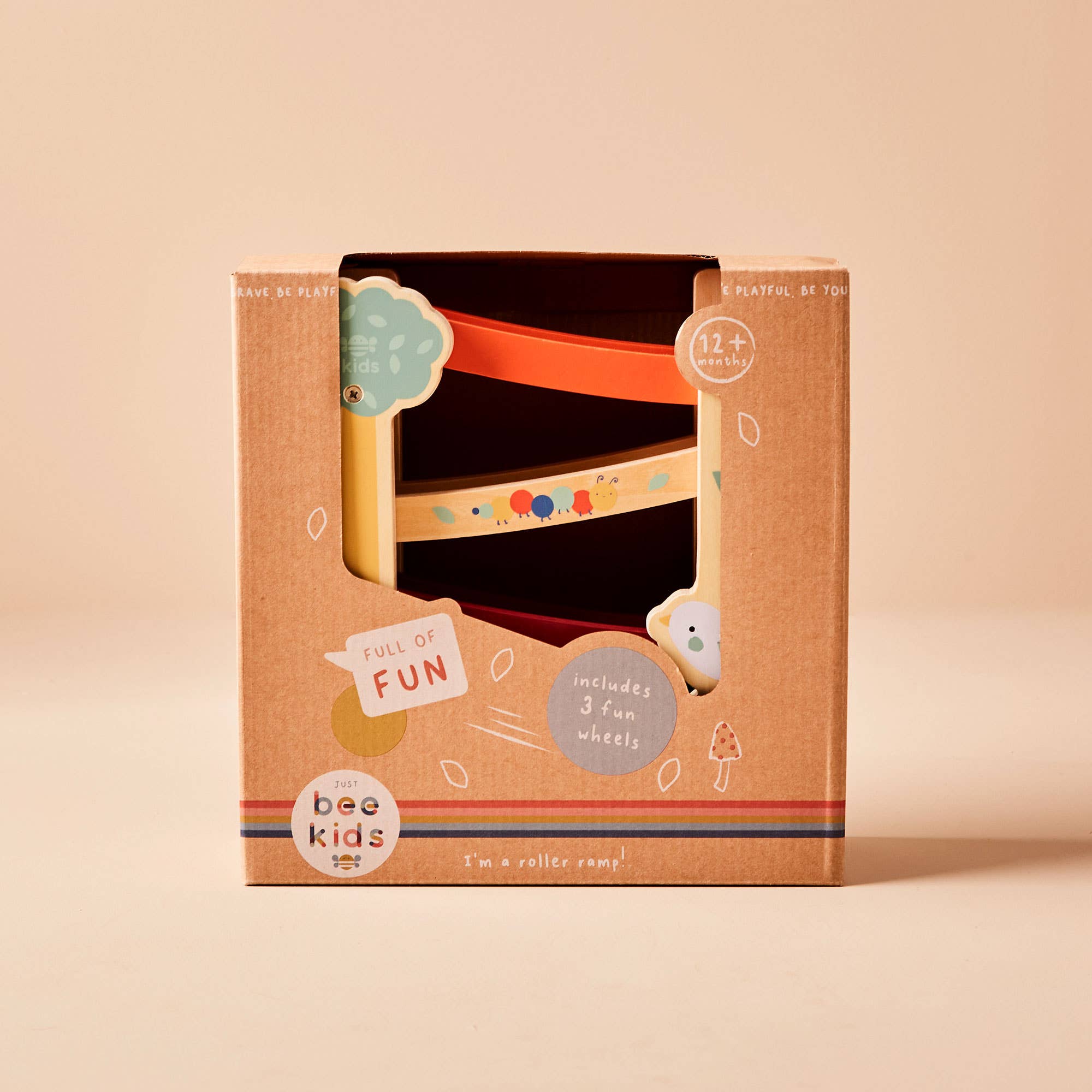 Just Bee Kids Wooden Garden Roller Ramp Toy