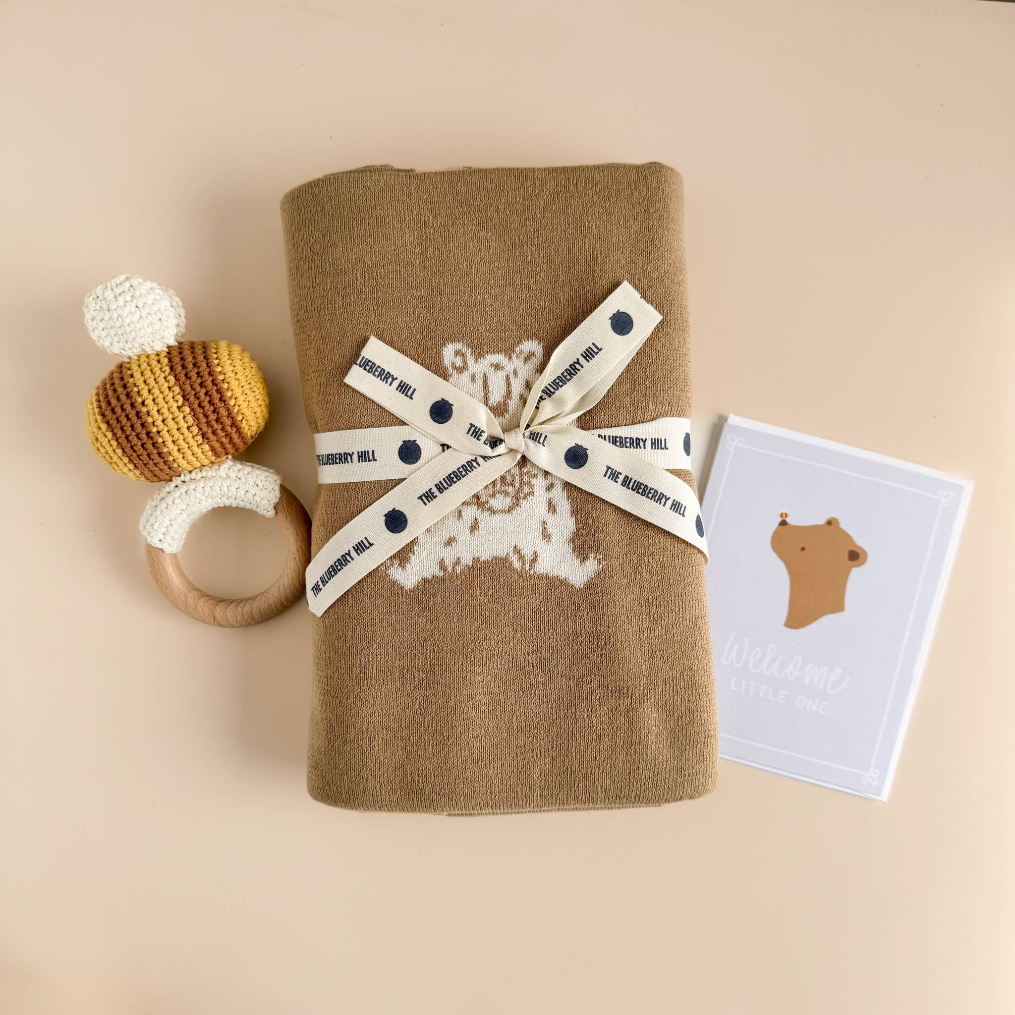 Teether Bee Crochet Rattle