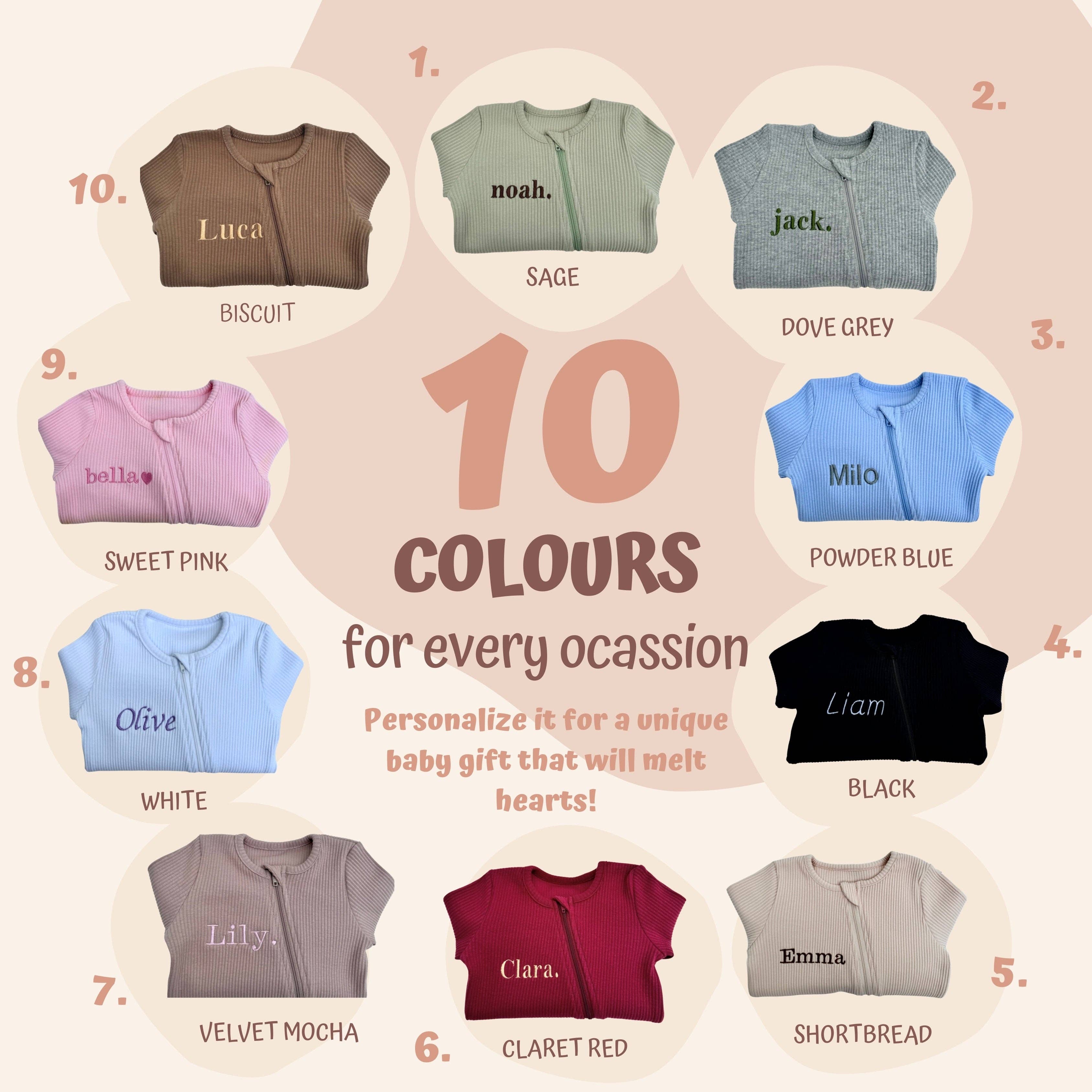 Christmas Baby Reindeer Zip Sleepsuit Personalised Baby GIft: Claret Red / 3-6 months