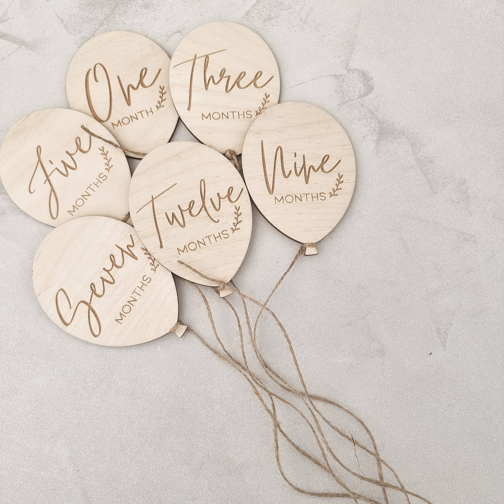 Balloon Baby Milestone Cards | TilleyTree