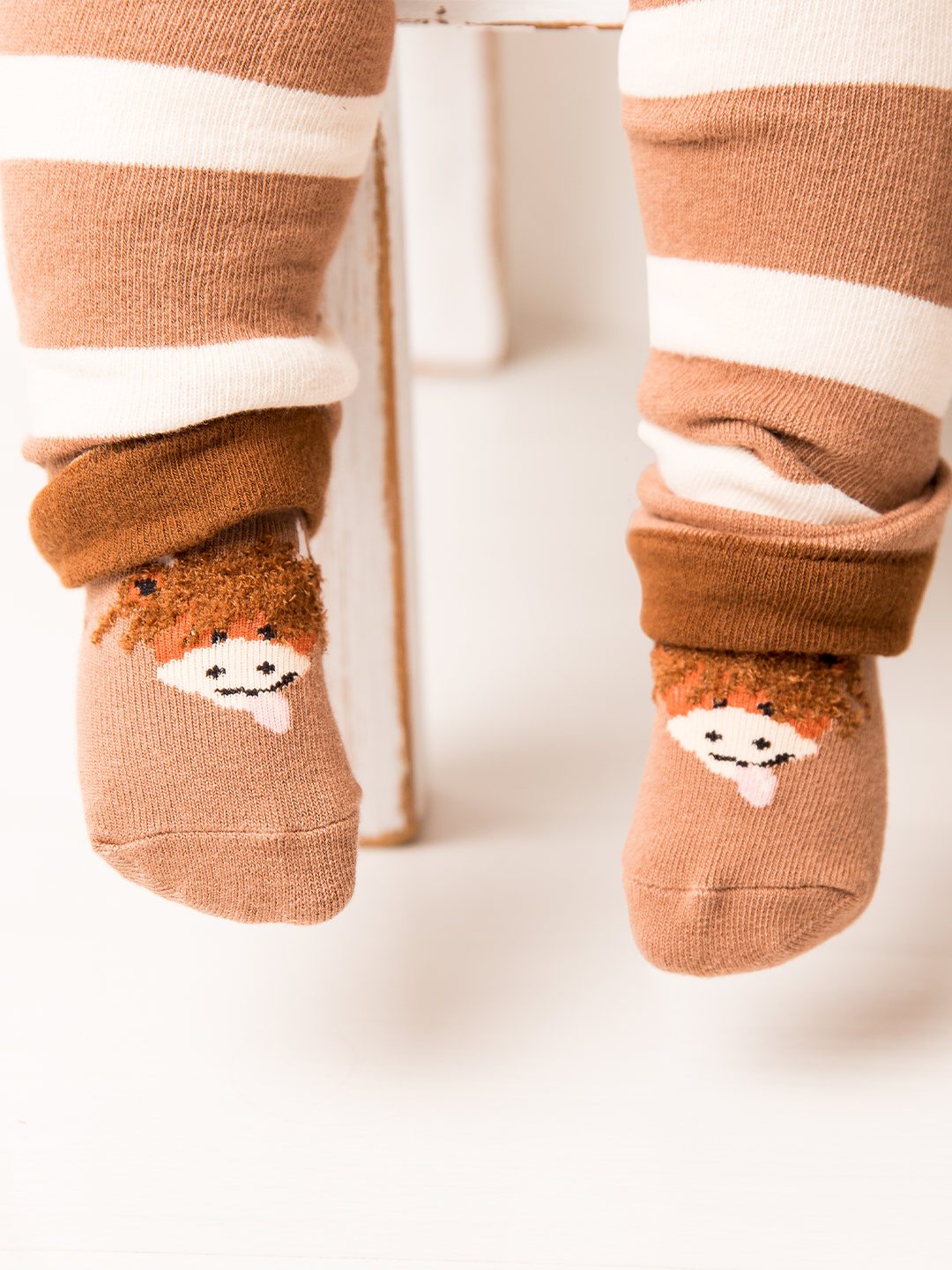 Neutral Hamish Cow Socks