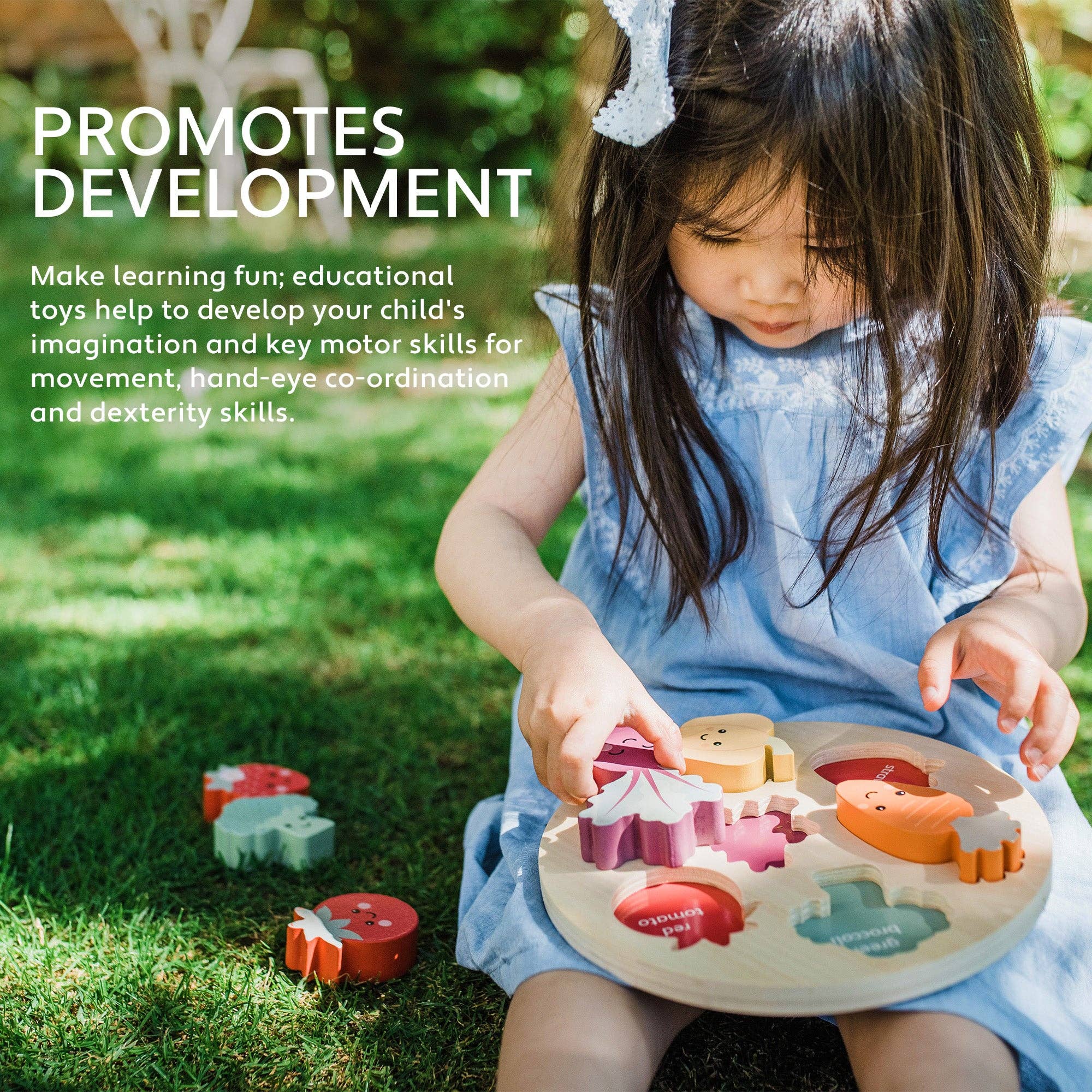 Happy Veggies Wooden Puzzle