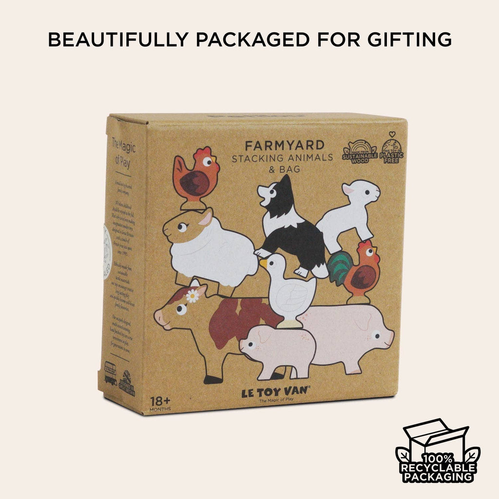 Farmyard Stacking Animals & Bag