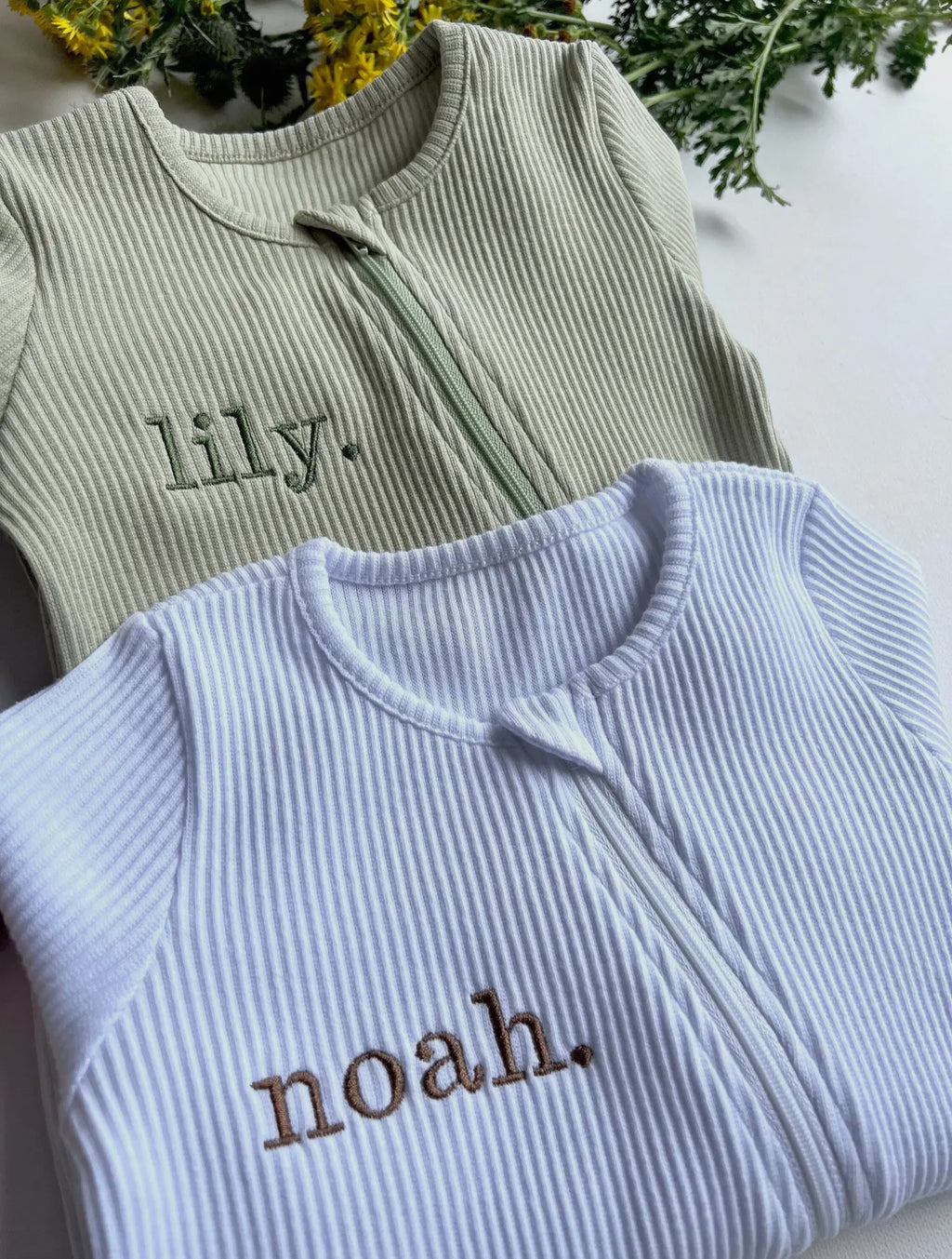 Personalised Embroidered Sleepsuit