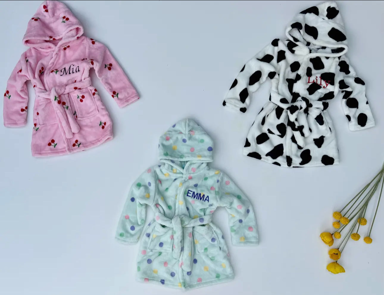 Embroidered Baby Robe