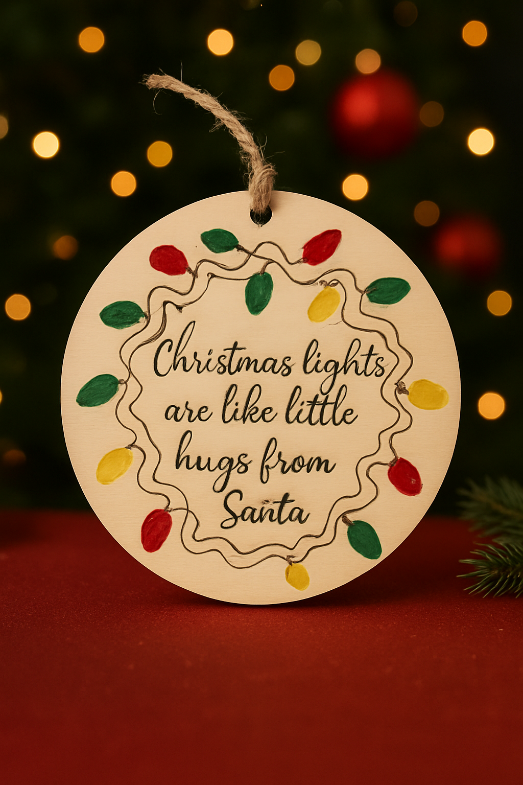 Fingerprint Tree Ornament