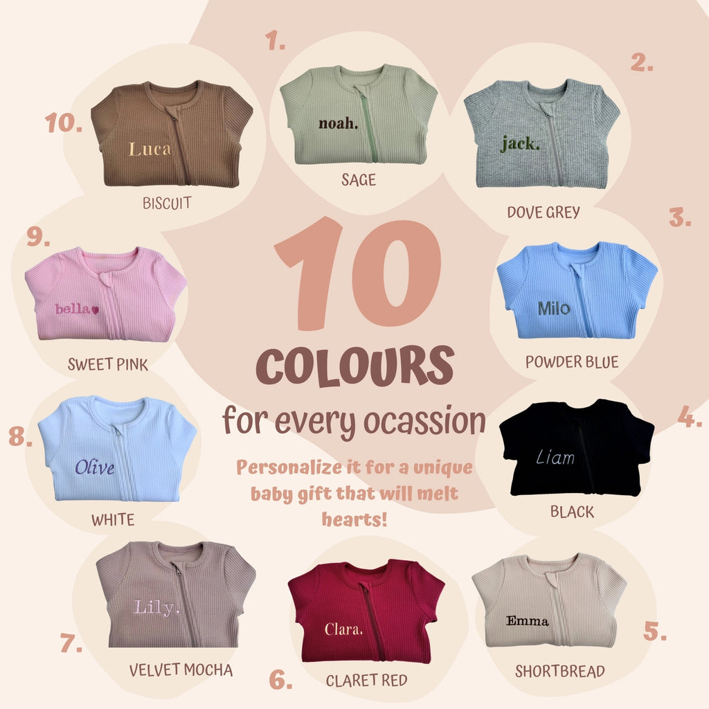 Animal Embroidered Sleepsuit