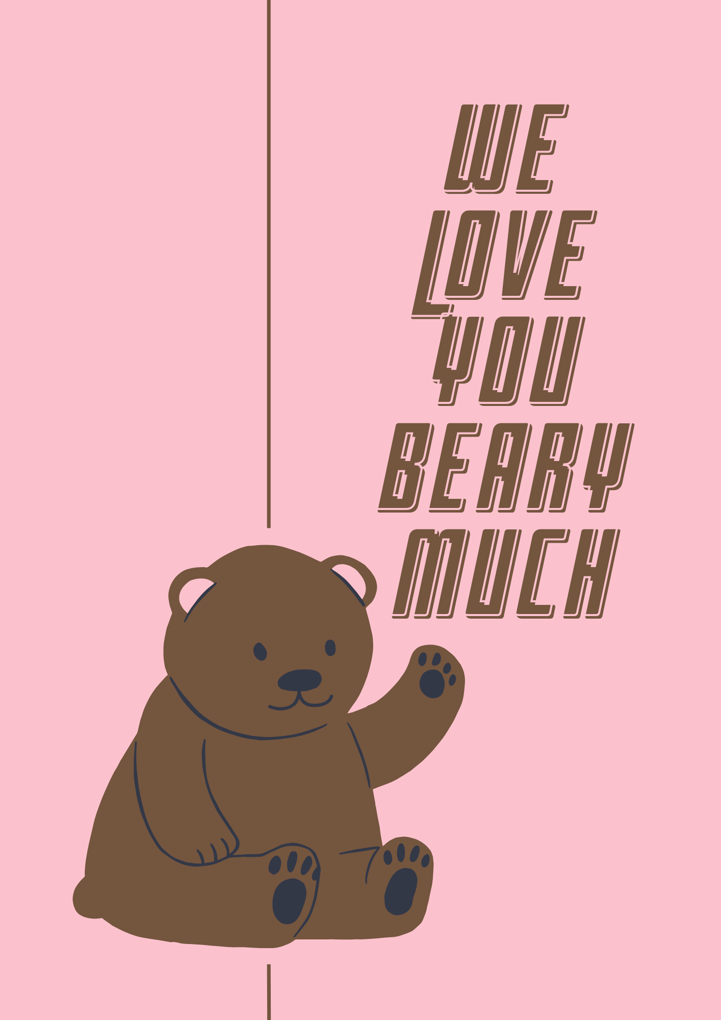 Love You Beary Much Print