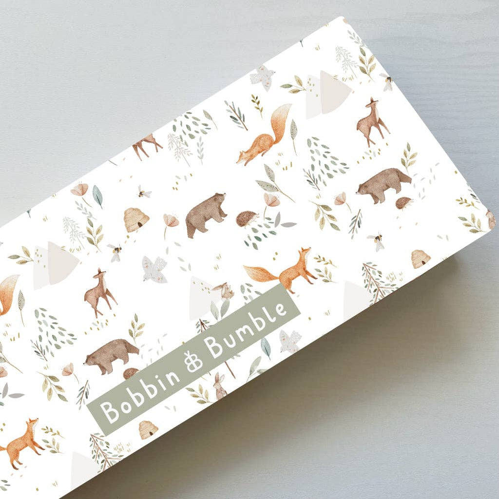 Travel Baby Changing Mat | Woodland Animals Print | Handmade