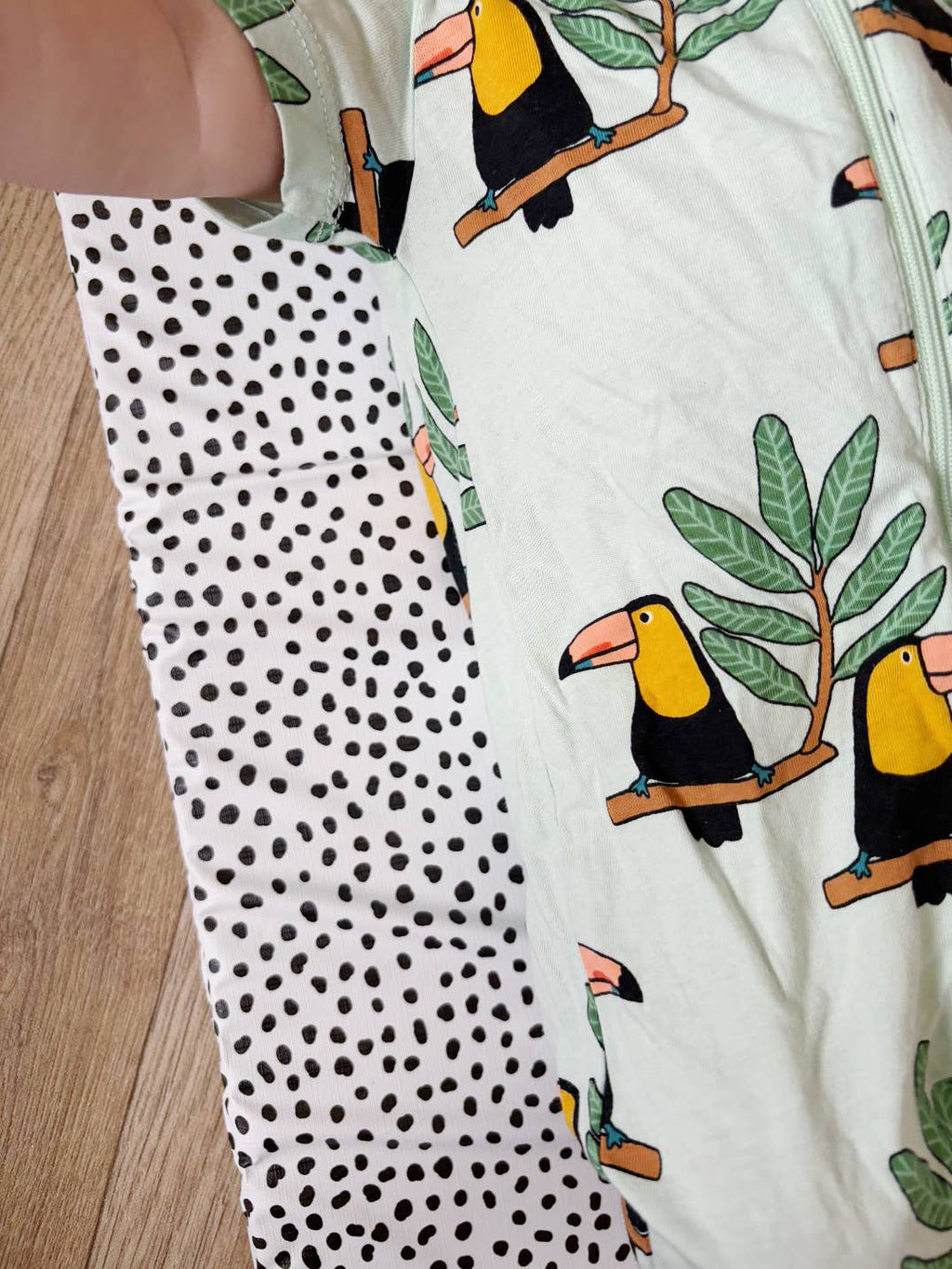 Travel Baby Changing Mat | Black Spotty Print | Handmade UK