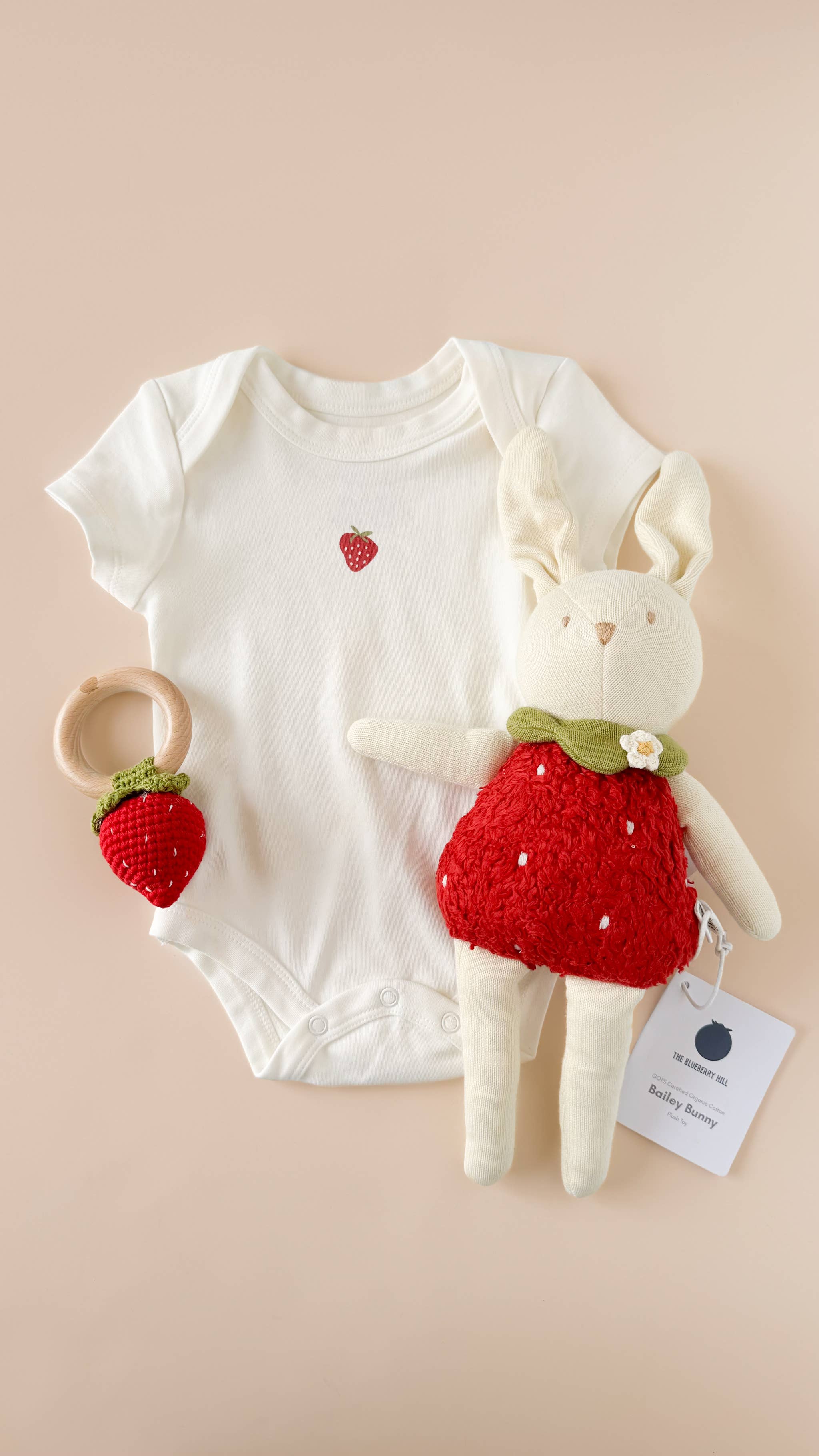 Strawberry Crochet Rattle
