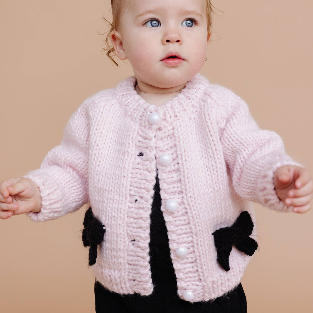Bow Cardigan Baby 12-24M