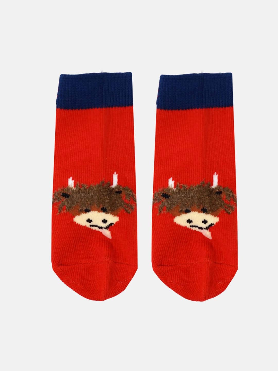 Hamish Highland Cow Fluffy Socks: 06-12 Months