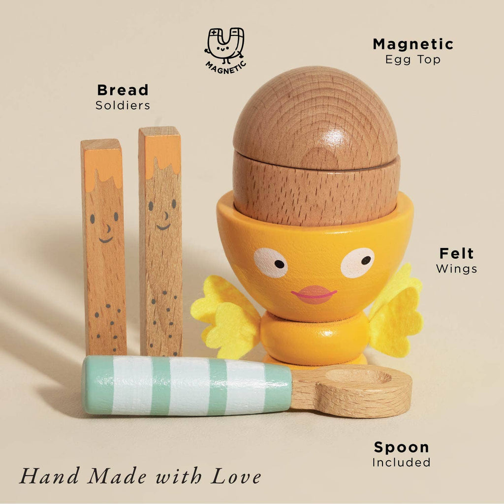 Wooden Egg Cup & Soldiers