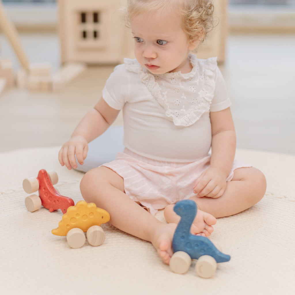 PlanToys Diplo Dino Car Push Along Wooden Toy