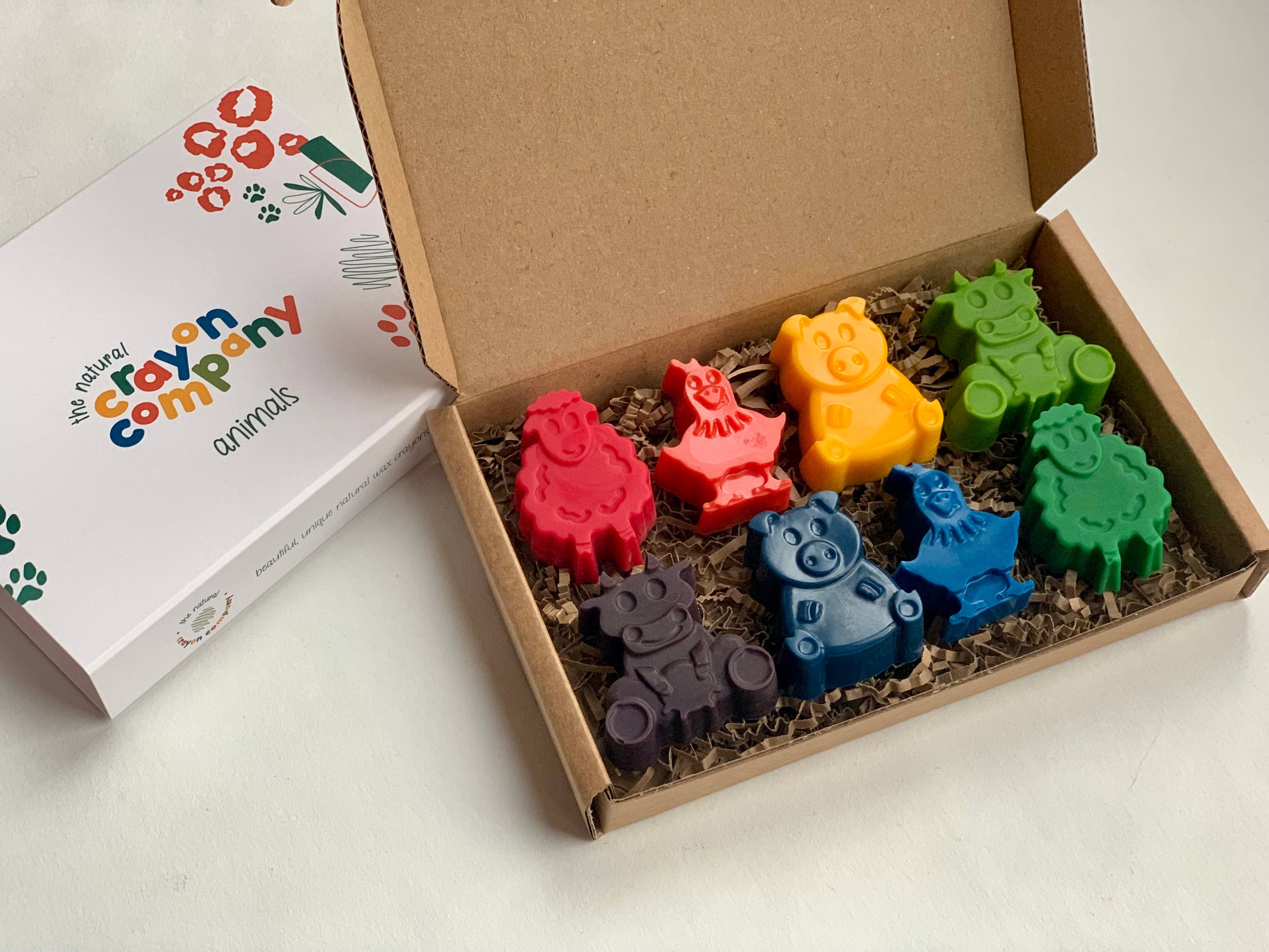 Farmyard Set of 8 Vegan Crayons