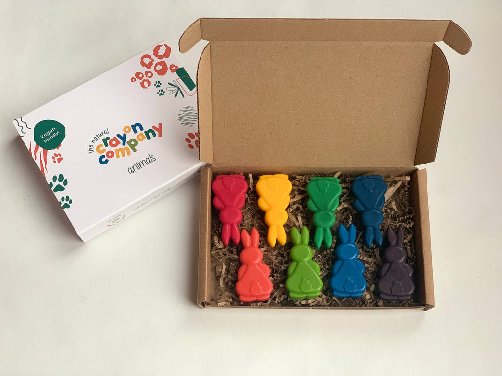 Bunnies Set of 8 Vegan Crayons