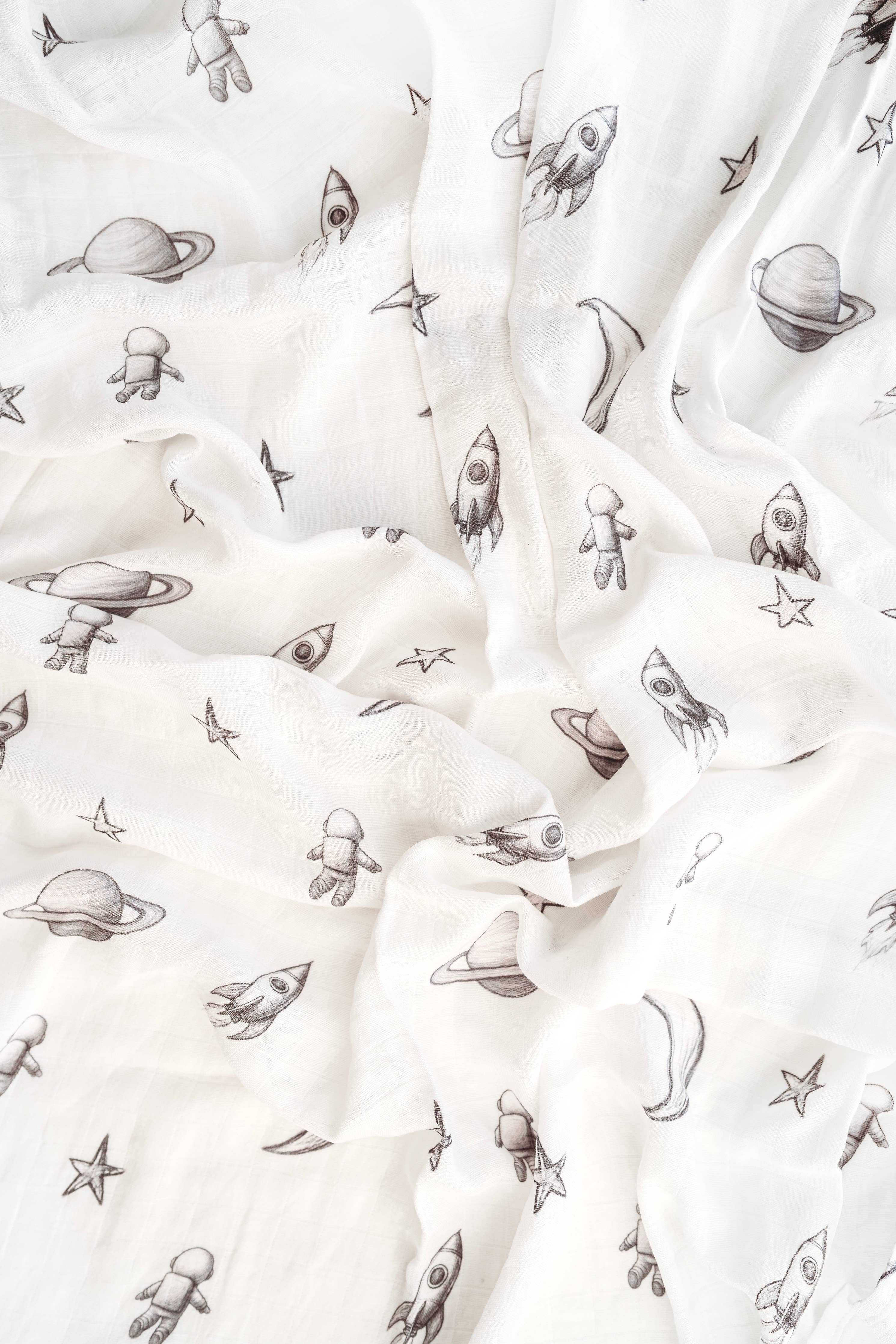 Planet of dreams/ Space/moon/stars Muslin blanket