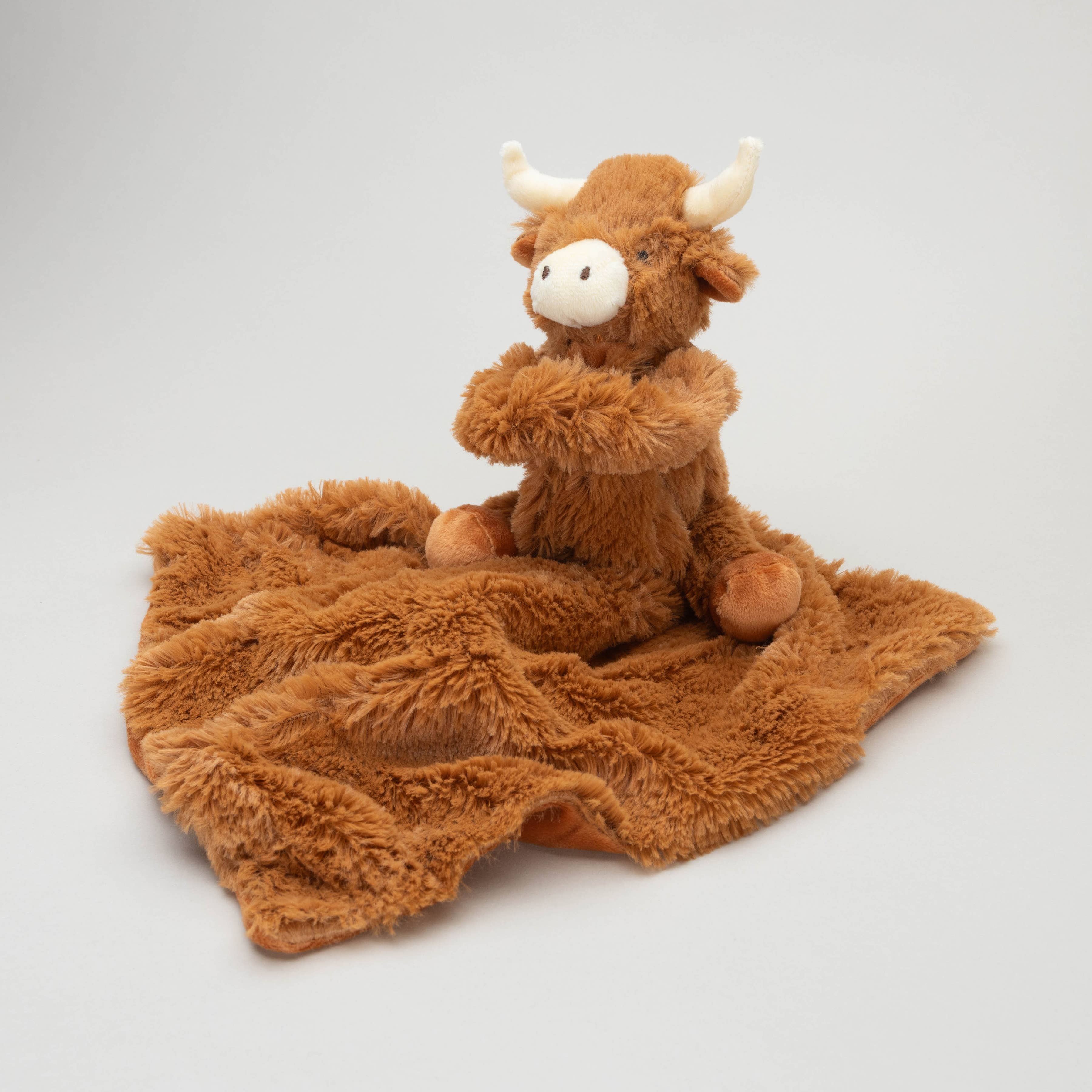 Highland Cow Baby Soft Toy Soother Comforter 29cm
