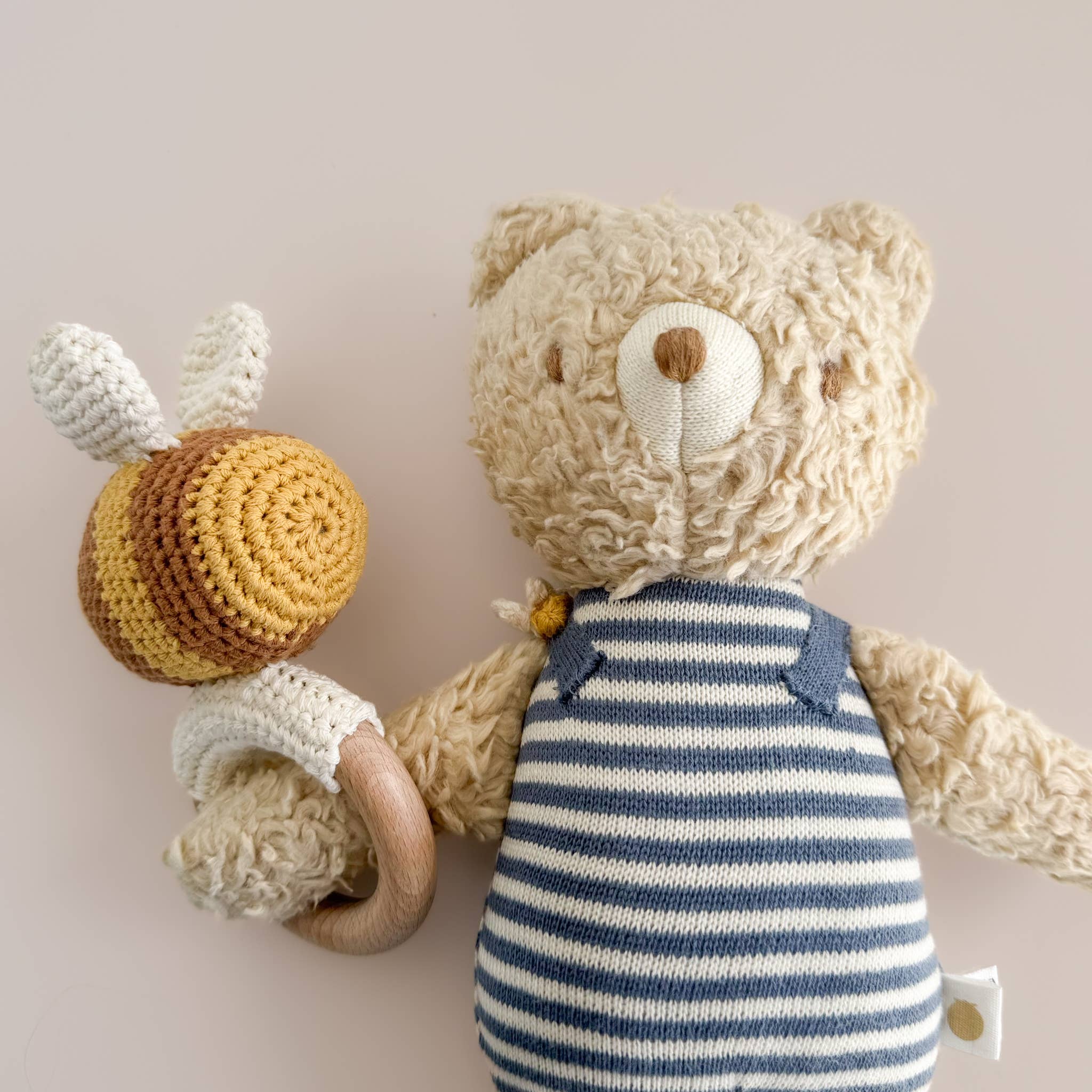 Teether Bee Crochet Rattle