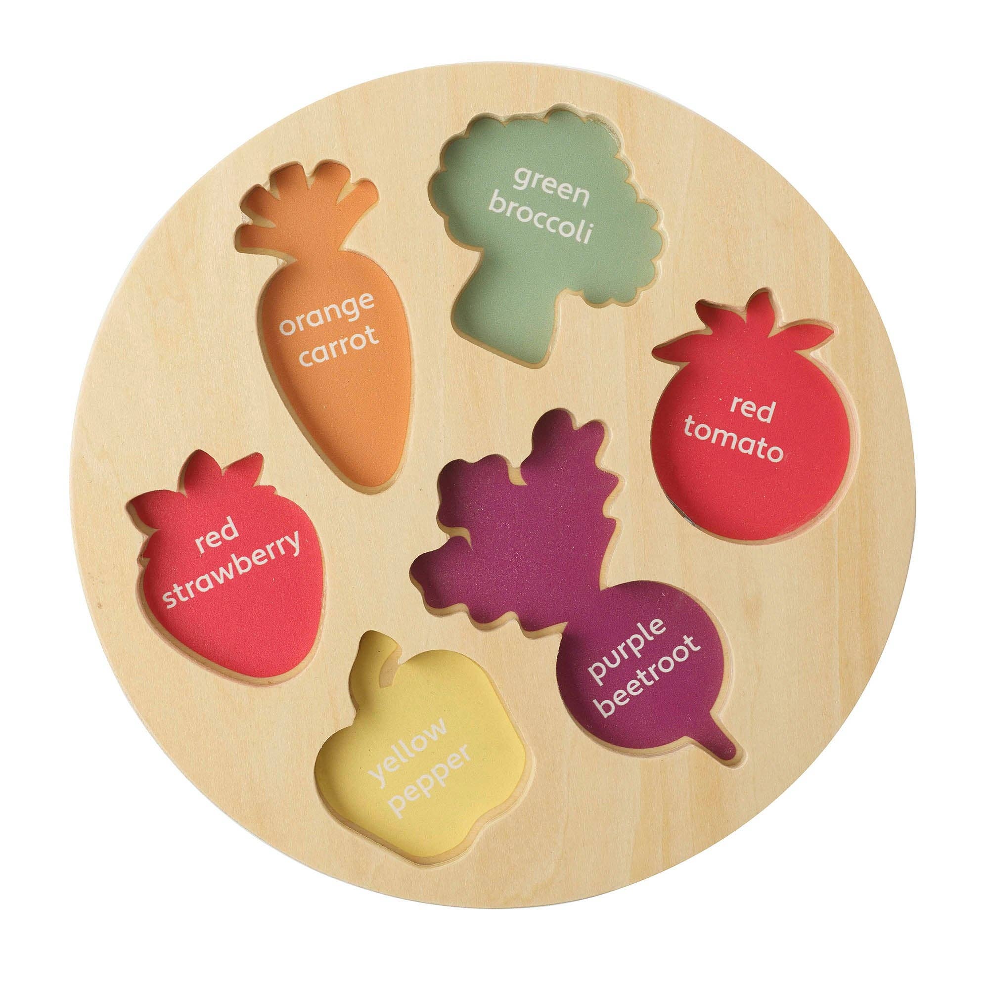 Happy Veggies Wooden Puzzle